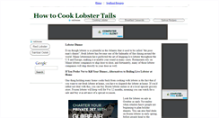 Desktop Screenshot of howtocooklobstertails.com