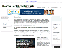 Tablet Screenshot of howtocooklobstertails.com